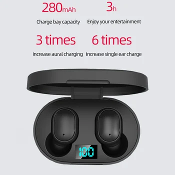 Noul Mini păstrăm e6 Digital Inteligent Bluetooth Sport Căști fără Fir Stereo in Ear pentru Toate Smartphone-uri