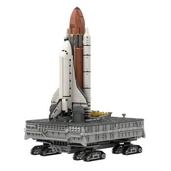 MOC Lansarea Navetei Spațiale Platforma de Bază Blocuri de Rachete Suport de Aeronave Model de Cărămizi Idee DIY Jucării Pentru Copii Kid Cadouri
