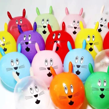 10buc Drăguț Imprimate, Baloane Latex Iepure în Formă de Balon Copil de Dus Fundal Decorare Jucării pentru Copii Ballon Globos