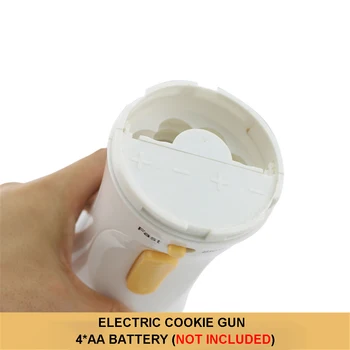 Electric Cookie Apăsați Arma Churros Filtru cu 12 Discuri si 4 Cireasa de Sfaturi pentru Tort de BRICOLAJ, Unelte de Copt Accesorii Cookie-ul Setat de Timbru