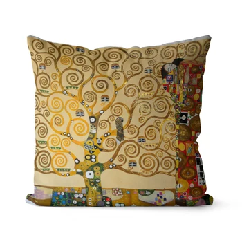 Oferta speciala de promovare Gustav Klimt Stil Arunca Pernă Perna Pătrat Acoperi Cadou Personalizat 45x45cm