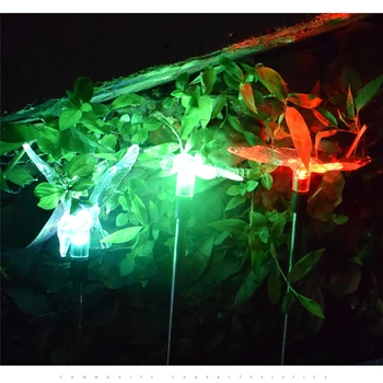 LED-uri multicolore Solare de Gradina Lumină în aer liber Dragonfly/Fluture/Pasăre Gazon Lămpi Calea Strada Peisaj Lumini Curte Decor de Lumină