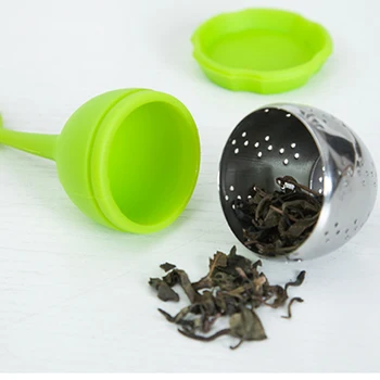 Ceaiul injector filtru de Ceai Silicon ceainic Spice filtru reutilizabile din oțel Inoxidabil ceai setKitchen accesorii