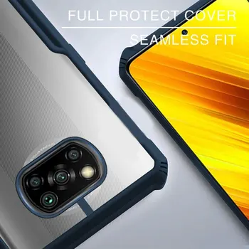 Pentru Xiaomi POCO X3 NFC X3 Pro Caz Moale din Silicon Transparent, rezistent la șocuri de protecție Capacul din Spate Caz Pentru Xiaomi POCO M3 F3 X3PRO