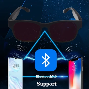 Noi Impermeabil Audio Eyeware Bluetooth Smart Ochelari de Apel Hands-Free Muzica ochelari de Soare pentru Toate telefoanele