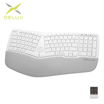 Delux GM902 Ergonomic Wireless Bluerooth Tastatura Foarfeca Switch-uri Reincarcabila Tastaturi Pentru Laptop