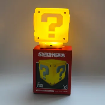 LED-uri Semn de Întrebare Lumina de Noapte USB de Încărcare Super Mario Joc de Noapte pentru Copii, Dormitor uz Casnic Cub Rândul său, Lampă de Masă Lampara Cadou