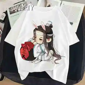2021 Mo Dao Zu Shi Grafic de Imprimare T-shirt Femei Harajuku Estetice Alb Tricou Casual de Vara Y2k topuri Anime Drăguț Feminin Tricou