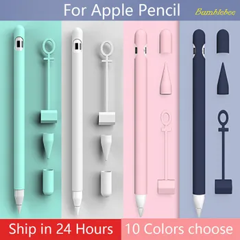 Silicon Compatibil Suport de Creion Caz Pentru Apple Pencil 1 2 Titularul Sleeve Pentru iPad Pro Stylus Protecție Anti-a pierdut ipencil Acoperi