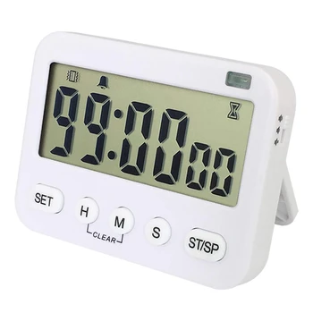 Digital Timer Bucătărie Magnetic, Ciclu de numărare în Jos Timer, afisaj Mare, Functie de Memorie, Afișare de 24 de Ore de Ceas și Alarmă cu Vib