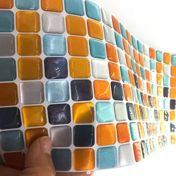 Mozaic Faianta Coji de fructe și Stick autoadezive Backsplash 3D rezistent la apa Ulei-dovada Bucatarie Baie Casa Decor de Perete Autocolant Vinil