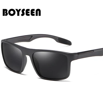 BOYSEEN TR90 Dreptunghi Polarizat ochelari de Soare pentru Barbati ochelari de Soare de Conducere UV400 Ochelari de Sport in aer liber Full-Frame P0101