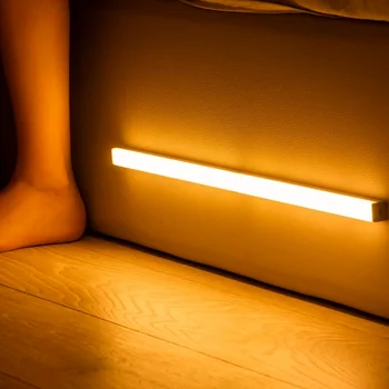 Senzor de mișcare fără Fir cu LED Lumini de Noapte Decor Dormitor Lumina Detector de Iluminat pentru Dulapuri de Scara Dulap Cameră Culoar de Iluminat