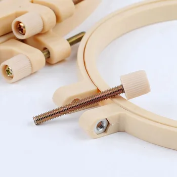 Imitatie de Bambus, Plastic Broderie Stretch Manual DIY Broderie Instrumente Broderie înconjura Broderie Cadru Întinde Fierbinte