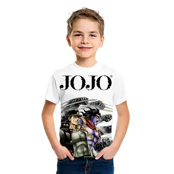 De vară pentru Copii Aventura Bizar JOJO Ainme T-shirt 2021 Original Stil de Colegiu de Top de Tineret de Imprimare 3D Maneci Scurte Tee