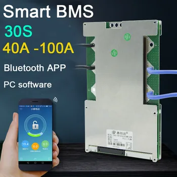 Dykb 30 inteligente BMS 40A 60A 80A 100A LifePo4, Li-ion de Litiu Bord de Protecție W echilibrul lipo 3.7 V, 3.2 V Curent Ridicat Bluetooth APP