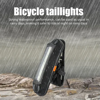T6 Led-uri Fiets Licht USB Reîncărcabilă LED Biciclete Lumina Set de Biciclete T6 Lumină Față COB Stopul Spate de Siguranță Lampa de Avertizare