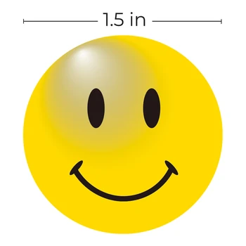 1.5 Inch Autocolante Smiley Cercul Puncte Etichete de Hârtie 6 Modele 100-500pcs Rotunde Colorate Profesori Consumabile Recompensa Autocolante