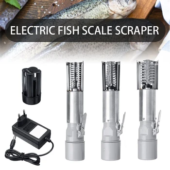 120W Electrice Portabile fara Fir Scala de Pește Pescuit Racleta Pește Curat Stripteuză Scale Remover Detartrant Impermeabil Instrument de Curățare