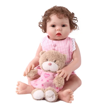 KAYDORA Plin de Silicon Bebe Renăscut Baby Girl Păpuși 48cm în Viață Boneca de Baie Jucarii de silicon inteiro Toddler Copii Cadouri Surpriza