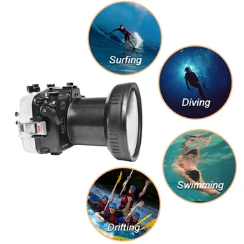 Seafrogs IPX8 Profesional rezistent la apa Camera de Locuințe Pentru Canon Eos RP 40M/130FT Subacvatice Surfing, Înot, Scufundări în Derivă Caz
