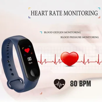 2021 M3 Sport Fitness Brățară de Ritm Cardiac tensiunea Arterială Smartwatch Bărbați Femei Bluetooth Ceasuri Inteligente Pentru iPhone Xiaomi Android
