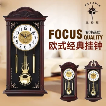 Pendul Chineză Ceasuri De Perete Camera De Zi Mare Lux Creativ Retro Tăcut Swing Vintage Ceasuri Moderne De Decor Acasă Cadouri Unice