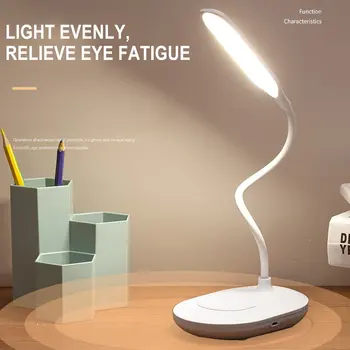 LED Lampa de Birou Pliabil Estompat Atinge Lampa de Masa DC5V USB Alimentat Tabelul Lumina 4000K Lumina de Noapte Touch Dimmer Lampă Portabilă