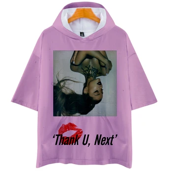 3D Ariana Grande fata Hoodie tricouri Femei Casual de vara Harajuku hanorace Ariana Grande Maneca Scurta, Haine de streetwear topuri
