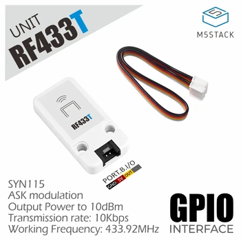 M5Stack Oficial RF UNITATE 433MHz Transmițător (SYN115) Controlere Wireless Built-in Antena PCB