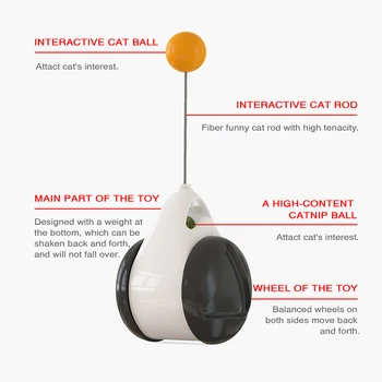 Pahar Leagăn Jucării pentru Pisici Pisoi Interactive Masina Echilibru Pisica Urmarind Jucarie Cu iarba matei Amuzant Produse pentru animale de Companie pentru Dropshipping