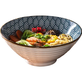 Japonez stil de personalitate creatoare mari de căldură-rezistente ceramice de înaltă calitate supa ramen castron mare valoare retro ramen castron special