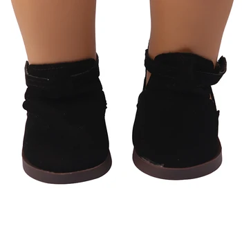 5 Culori De 18 Inch American Doll Cârlig&Bucla de Pantofi de Moda Velcro MIni Pantofi Accesorii Pentru 43cm Nou Născut&Generației Noastre Fata de Papusa
