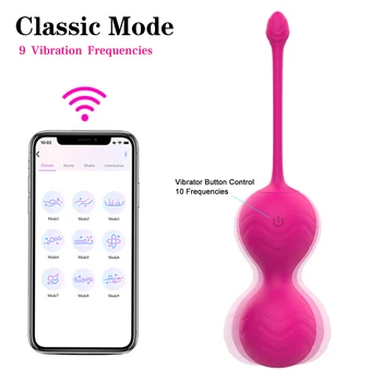 Bluetooth Control Vibrator Adult Sex Toy Glonț Puternic Vbrating Ou Produs pentru Femei Kegel Minge Masaj Erotic APP Vaginale Ba