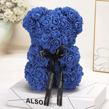 Eterna Trandafir Teddy Bear Săpun Flori Pentru Decoratiuni Ziua Îndrăgostiților Copil Prietena Cadou De Craciun Urs Păpuși Prezent
