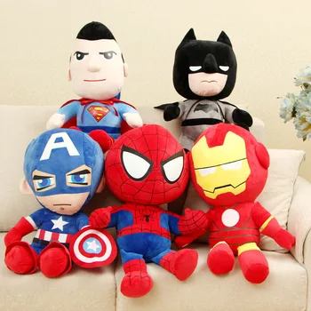 Disney 27cm Marvel Avengers Moi Umplute Eroul Captain America, Iron Man, Spiderman Jucarii de Plus Film Păpuși Cadouri de Crăciun pentru Copii