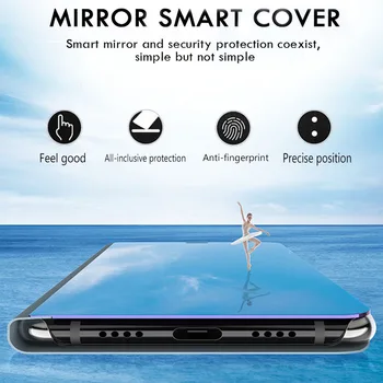 Smart Mirror Magnetic Flip case Pentru Oppo A94 5G / F19 Pro Plus Appo Opo 94 F 19 Pro+ Oppoa94 Sta Huse de Telefon Fundas Coque