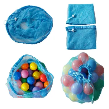 1buc sac de depozitare pliabil sac net portabil copii minge de stocare net geanta multifunctionala jucărie sac de depozitare de mare capacitate