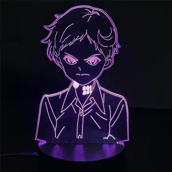 Manga japoneză Promis Neverland Norman Figura 3D Led Lumina de Noapte pentru Cameră Decor Noptieră Lampa de Birou Copii Copil Cadou de Crăciun