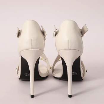 BRKWLYZ BRKWLYZ 2021 Vara Stilet sandale Sandale Femei de Moda Nit Un Cuvânt Cataramă Pantofi Femei