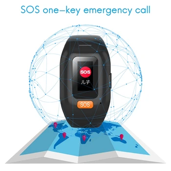 Brățară inteligent Bărbați în Vârstă de Studenți SOS Watch pentru IOS Android Rata de Inima tensiunea Pedometru GPS Tracker Ceas