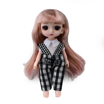 16cm Mini Papusa Drăguț Simulare Princess Dress Up Jucărie Haine Papusa de Moda Stil DIY Rochie de Până Fată de Jucărie cel Mai bun Cadou de Ziua Aleatoare
