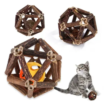 Silvervine Catnip Bell Ball Jucării pentru Pisici animale de Companie Pisica Fructe Mingea Gustări Pisa Dintii Jucărie de Curățare Gura Părul Lins Catnip Bile de Jucărie