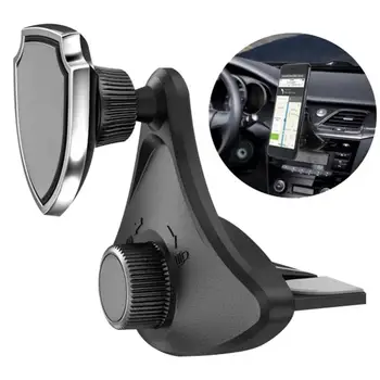 De Vânzare la cald 60%Auto Fixare Clip Accesorii de Interior 360 de Grade de Rotație Auto CD Slot Telefon Mobil Mount Suport Suport Magnetic