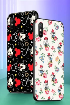 Mickey Mouse desene animate drăguț pentru Xiaomi Redmi 10X Pro 9C 9A 9I 9M 9 DU-te K30S Ultra K20 8 7 S2 6 5 4X Pro Negru Moale Caz de Telefon