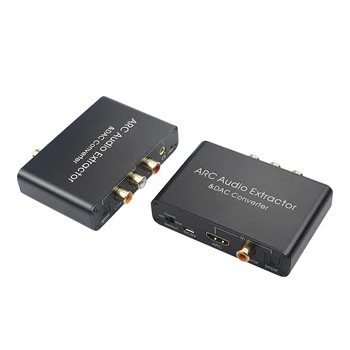 192KHz ARC Adaptor Audio HDMI Audio Extractor Digital la Analogic Audio Converter DAC SPDIF Coaxial RCA-3.5 mm Jack de Ieșire