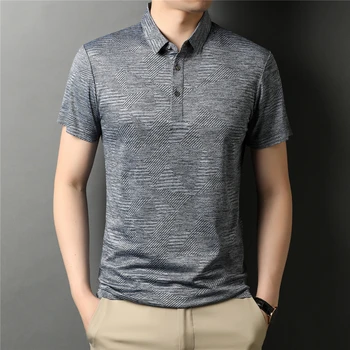 COODRONY Brand de Înaltă Calitate Business Casual cu Maneci Scurte Polo-Shirt pentru Bărbați Îmbrăcăminte de Vară Cool New Sosire Dungă Subțire Topuri C5320S