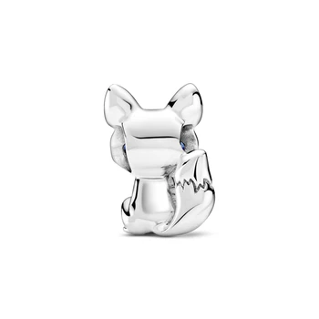 2021 Vânzare Fierbinte Argint 925 cu Ochi Albaștri Fox Farmec Animal Margele se potrivesc pentru Bratara Original 925 de bijuterii de Luare