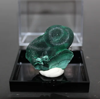 Natural frumos malachit minerale-specimen de cristal Pietre și cristale de Vindecare de cristal cutie de transport Gratuit dimensiune 5.2 cm