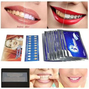 28Pcs/14Pair Gel de Albire Benzi de Igienă Orală Îngrijire Elastic Dublu Dinți Benzi de Albire Albirea Dentara Instrumente